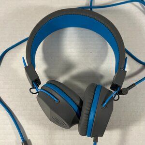 JLab On-Ear Wired Headphones Blue